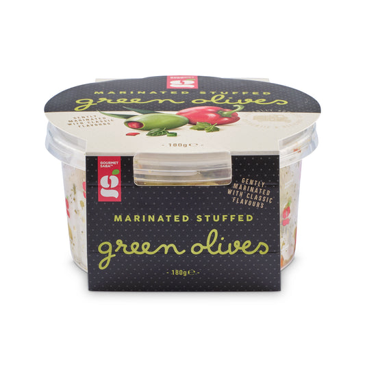 Green Stuffed Marinated Olives 180g