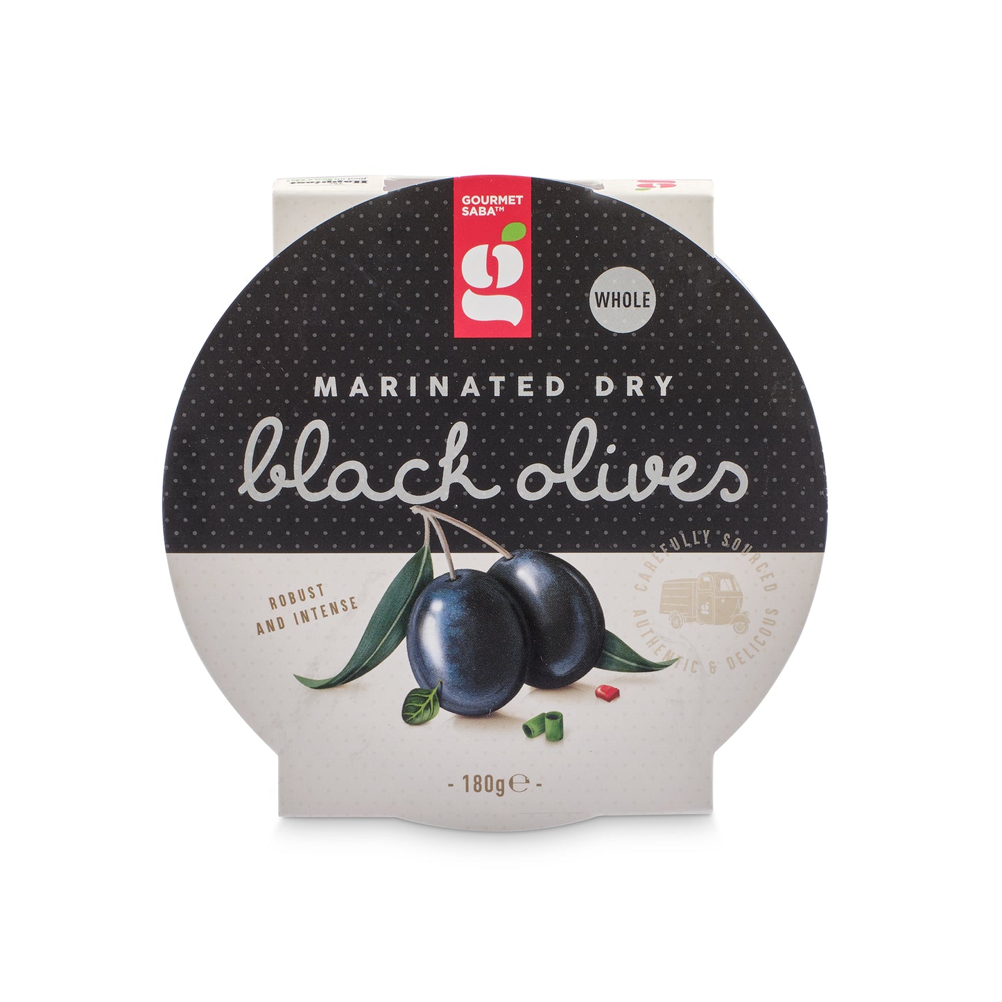 Marinated Dry Black Olives 180g