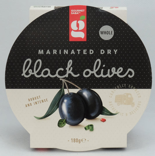 Marinated Dry Black Olives 180g