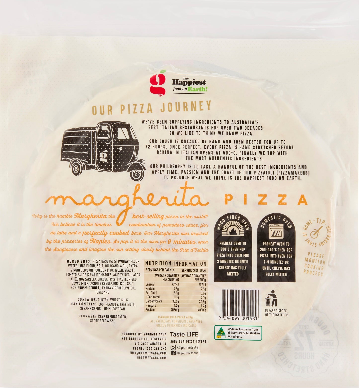 Premium Margherita Pizza