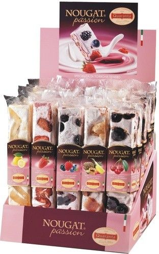 Nougat Passion Display Bars Summer Fruits 25Pcs X 100g