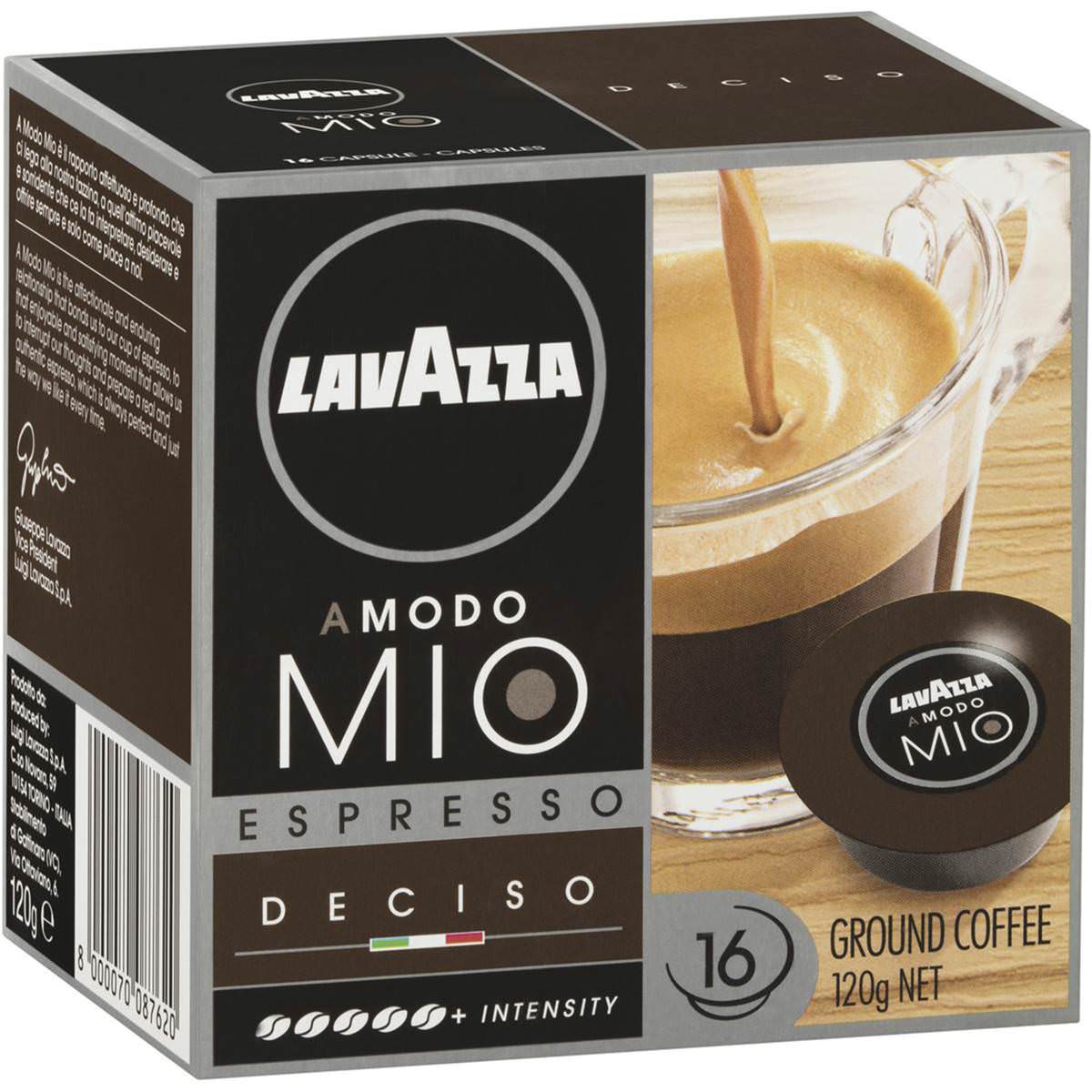 Lavazza Amm Pods -Deciso X16 (16X7.5g)